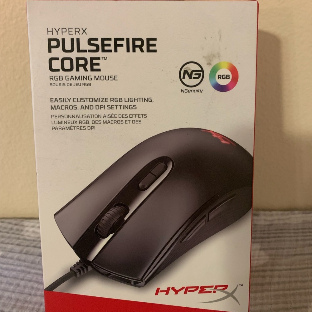 **NEW** HYPERX PULSEFIRE CORE RGB gaming mouse